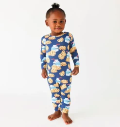 Posh Peanut Fall Infant Clothing Posh Peanut Milk And Cookies Long Sleeve Romper