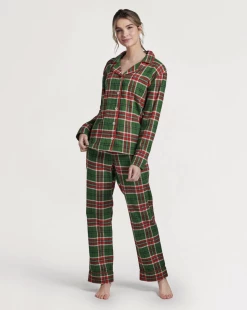 Hatley Fall Country Christmas Plaid Women's Flannel PJ Set