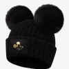 NightScope Mickey Mouse Black Double Pom Beanie Gifts