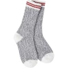 World's Softest Socks County Line Rag Crew Charcoal Rugby