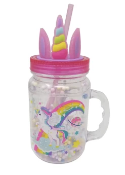 HOT FOCUS INC Toys Glow In The Dark Unicorn Mason Jar Cup