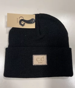 Gifts New Patch KIDS CC Beanie Black