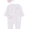 Little Me Spring Spring/Summer 2023 Butterfly Dreams Zipper Footie W/Hat