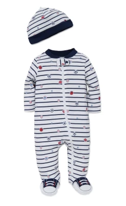 Baby Registry Sports Star Footie/Hat Set