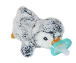 RazBaby Baby Accessories Reilly Penguin Razbuddy Paci Holder