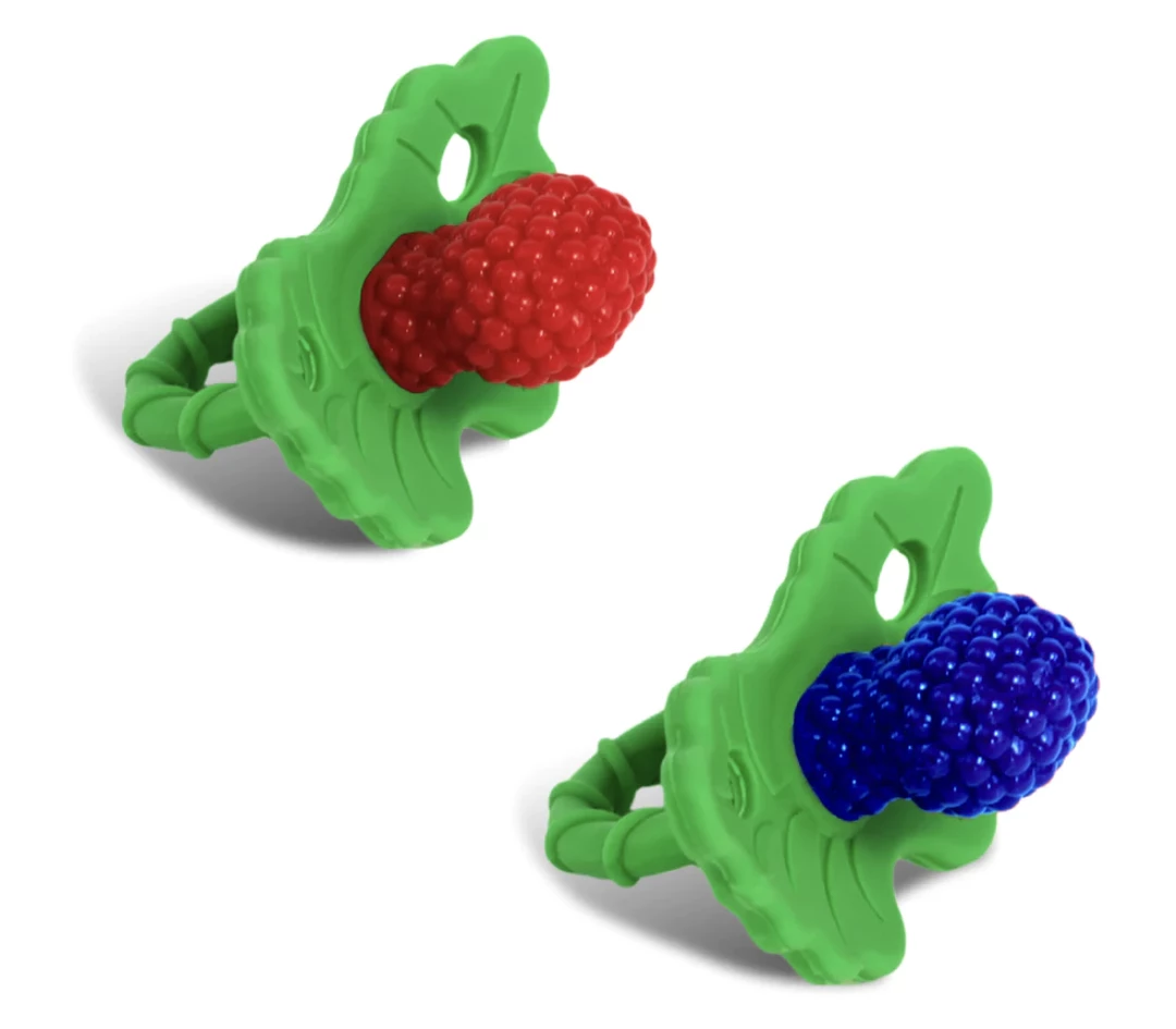 Deals 😀 RazBaby Baby Accessories Red/Blue RazBerry Silicone Teether 2pk 🤩 1 RazBaby Baby Accessories Red/Blue RazBerry Silicone Teether 2pk