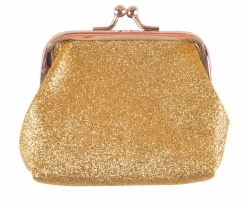 Mila & Rose Gold Glitter Coin Purse Gifts