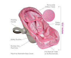 Adora Toys Glam Pink Glitter Car Seat