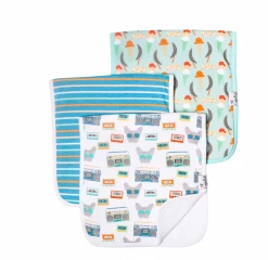 Copper Pearl CP Bruno Burp Cloth Set