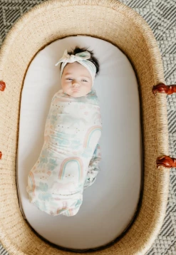 Copper Pearl Baby Accessories CP Whimsy Knit Swaddle Blanket