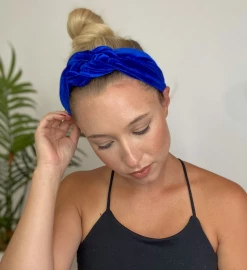 Headbands Of Hope Baby Accessories Royal Blue Velvet Infinity Turban