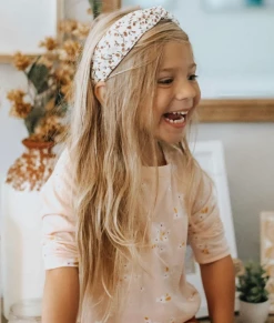 New 👍 Headbands Of Hope Baby Accessories Cream Vintage Floral Headband ⌛ 3 Headbands Of Hope Baby Accessories Cream Vintage Floral Headband