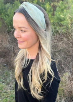 Headbands Of Hope Olive Linen Headband