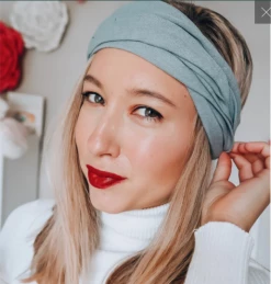 Headbands Of Hope Grey Tube Turban