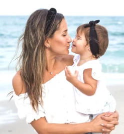 Headbands Of Hope Black Solid Knotted Headband