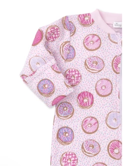 Baby Registry Doughnuts Print Zip Footie