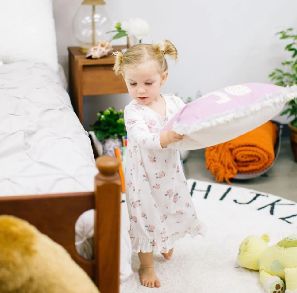 Best Pirce ๐ฏ Sweet Bamboo Roses White Boho ๐ Dress Infant Clothing โจ 2 Sweet Bamboo Roses White Boho Dress Infant Clothing