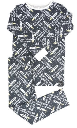 Sweet Bamboo Birthday Blastoff Kid PJ Set Infant Clothing