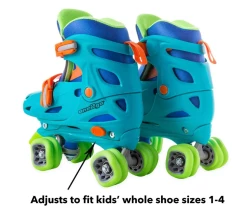 HEARTHSONG Toys One2Go Adjustable Roller Skates Featuring Shark Wheels Jr.