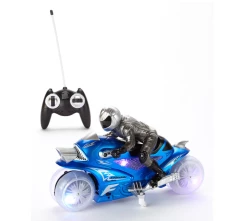 MIND SCOPE PRODUCTS HoverCycle Blue Stunt RC Motorcycle Toys