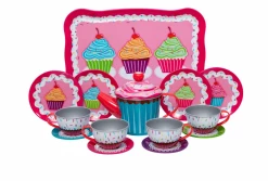SCHYLLING CUPCAKE TIN TEA SET Toys