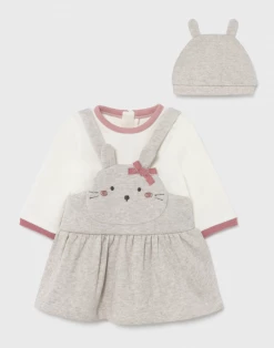 Mayoral Fall 50% Off Fall Clothing Bunny Skirt Dress & Hat Set