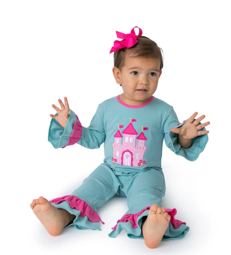 Deals 💯 Be Mine Fall Princess Castle Romper 50% Off Fall Clothing ✔️ 2 Be Mine Fall Princess Castle Romper 50% Off Fall Clothing