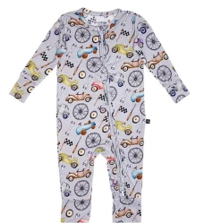 Sweet Bamboo Infant Clothing Grayson Zippered Romper