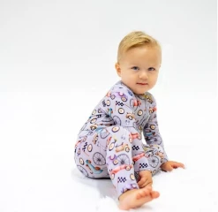 Sweet Bamboo Infant Clothing Grayson Zippered Romper