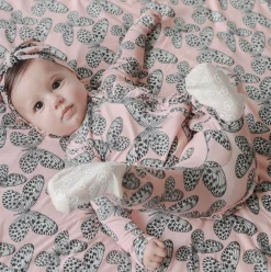 Sweet Bamboo Kayla Ruffled Zippered Footie