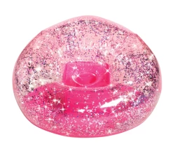 3C4G/Make It Real Pink Confetti Glitter Inflatable Chair Toys
