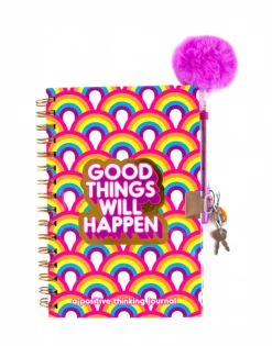 3C4G/Make It Real Rainbow Locking Activity Journal Toys