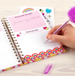 3C4G/Make It Real Rainbow Locking Activity Journal Toys
