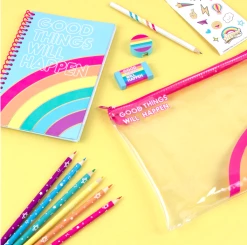 3C4G/Make It Real Toys Rainbow Bright Stationery Set