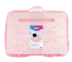 3C4G/Make It Real Toys Pink & Gold Deluxe Fur Lap Desk