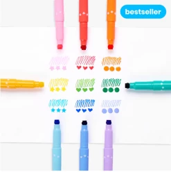 OOLY Toys Confetti Stamp Double-ended Markers