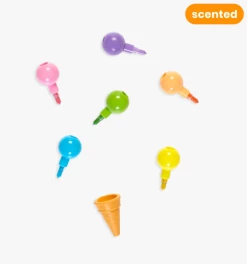 OOLY Rainbow Scoops Vanilla Scented Stacking Erasable Crayons