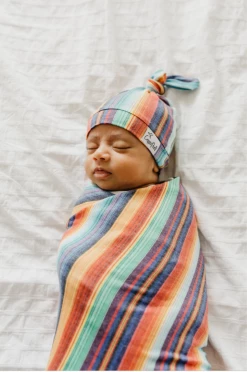 Copper Pearl CP Serape Top Knot Hat Baby Accessories