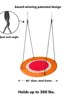HEARTHSONG 46-Inch Mega FunShine Round Bungee Swing