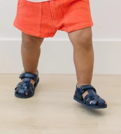 L'Amour Mack Angel Navy Fisherman Sandal