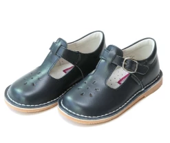 L'Amour Shoes Joy T-Strap Mary Jane Navy