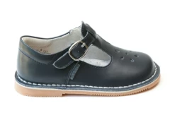 L'Amour Shoes Joy T-Strap Mary Jane Navy
