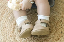 L'Amour Shoes LATTE LISETTE T-STRAP MARY JANE