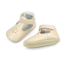 L'Amour Shoes LATTE LISETTE T-STRAP MARY JANE
