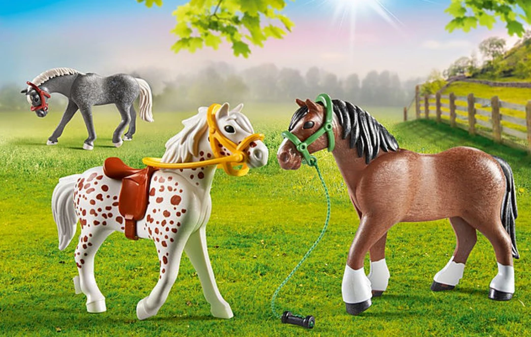 Flash Sale 🤩 PLAYMOBIL Toys Pony Set 🎉 2 PLAYMOBIL Toys Pony Set