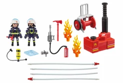PLAYMOBIL Toys Firefighters With Water Pump