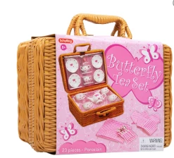SCHYLLING Toys Butterfly Tea Set Basket