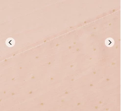 Baby Registry Peach W/Gold Heart Swaddle Blanket