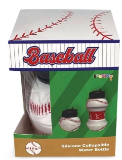 I SCREAM Baseball Collapsible Water Bottle