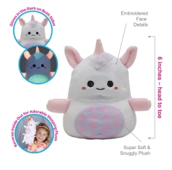 Adora Toys Glow In The Dark Snuggle & Glow Reversible Pet Unicorn